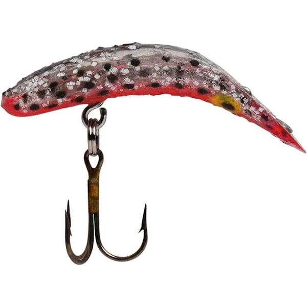 Yakima Bait Flatfish F-5 High Action Plug Svart orange silverflingor