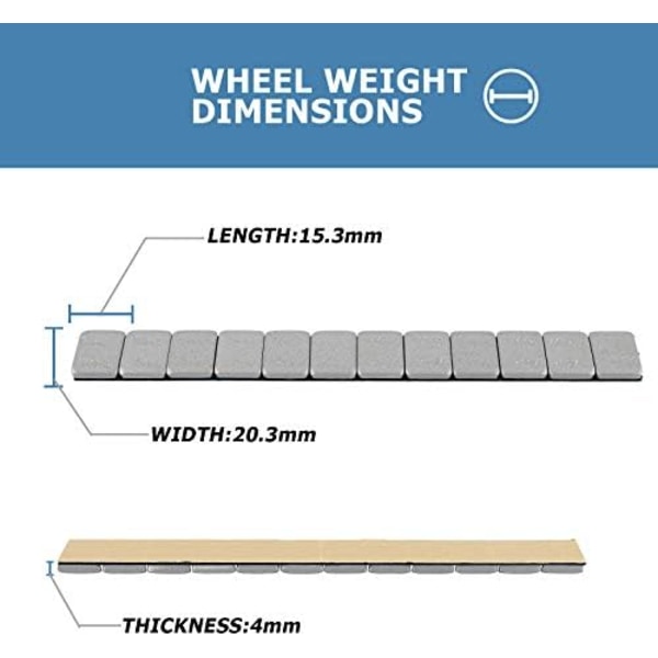 EZISOE 1/4 Oz svart självhäftande hjulvikter, bilar, lastbilar, stadsjeepar, motorcyklar, lågprofil (72 Oz-pack) 1\/4OZ-Gray(72 OZ Pack) Gray