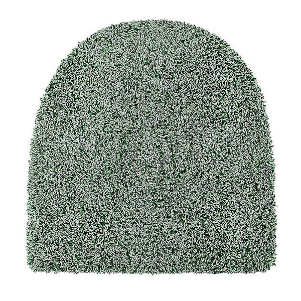 Toalettlocksöverdrag för badrum, mjuk plyschsits Tvättbar toalettlocksöverdrag 39cmx49cm Dark Green