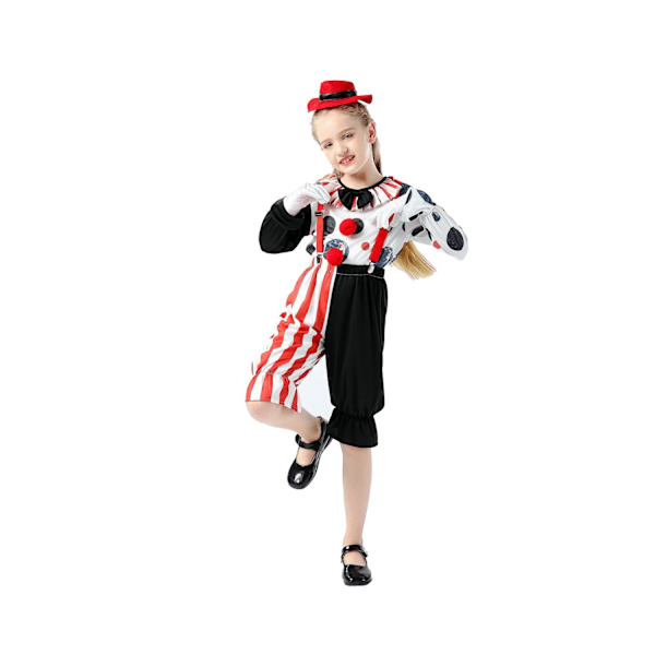 Halloween Clown Kostym Barn Maskeraddräkt Pojke Flicka Scenkläder Clowndräkt Rolig Själ Clown Scenkläder Kostym Men and women XL