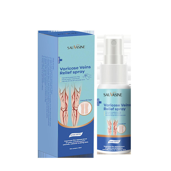 Sauvasine Åderbråck Massage Spray 30ml Kroppsvård Smoothing Worm Ben