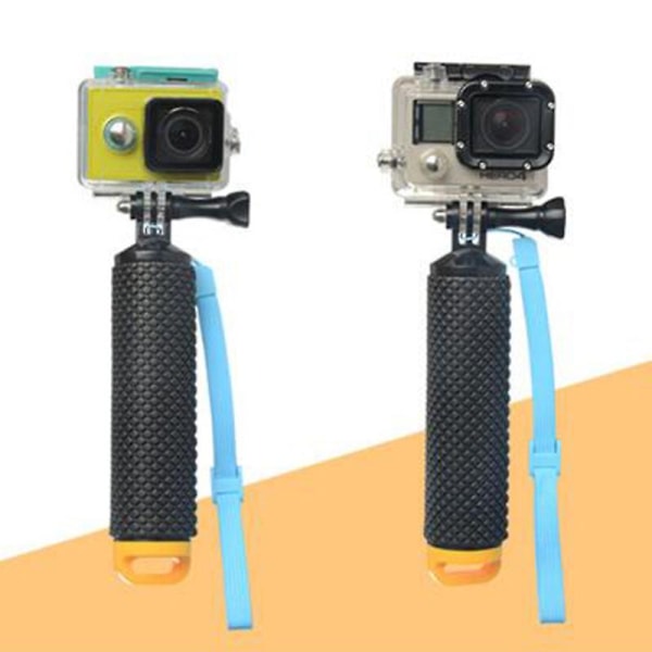 Simvatten Flytande handtag Handgrepp Selfie Stick Stativsats för Sjcam 4k Sj5000 6k Xiao Yi Tillbehör Sportkamera Yellow