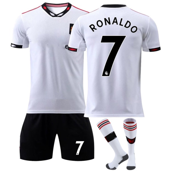 Manchester United Jersey 22 23 Fotbollströja Set NO.7 Ronaldo 24(140-145cm)