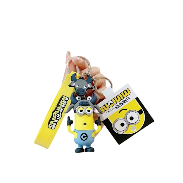 Liten gul figur docka nyckelring Zodiac Liten gul man oxe