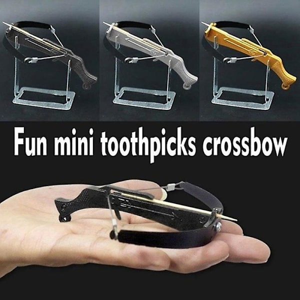Tandpetare Mini Armborst Bow Cross Arrow Bow Toy Random 1pc
