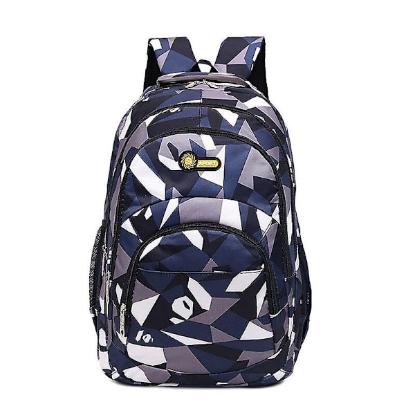 Gymnasieryggsäckar för flickor grundskolebarn skolväska mochila högkvalitativ skolväskor med stor kapacitet för barn pojkar Deep blue