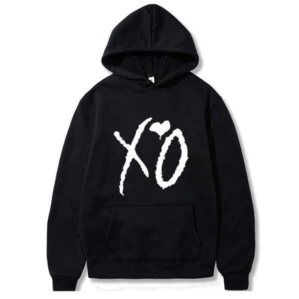 Hip Hop höst / vinter Hooded tröja XO kärlek mönster stil 1 L