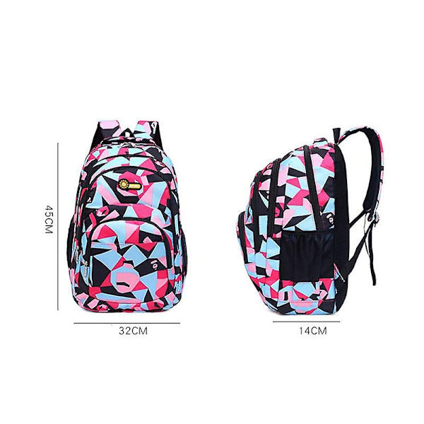 Gymnasieryggsäckar för flickor grundskolebarn skolväska mochila högkvalitativ skolväskor med stor kapacitet för barn pojkar Pink