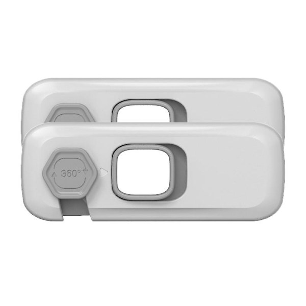 Barnsäkerhetsskåp Lås Låddörr Lås Säkerhetsskydd Baby Anti-kläm Hand Baby Säkerhetslås Kylskåp Säkerhetsspänne C 2PCS Gray
