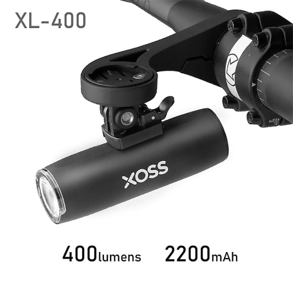 Xl 400 Xl 800 Cykelljus Strålkastare Vattentät USB Uppladdningsbar Road Mtb Frontlampa Cykelblixt Ficklampa Ljuscylinder XL-400
