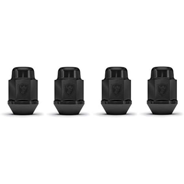 White Knight 1707S-20AM Chrome M12x1,50 Bulge Acorn Lug Nut, 20 Count (Pack of 1) Black 4 Pack Lug Nut