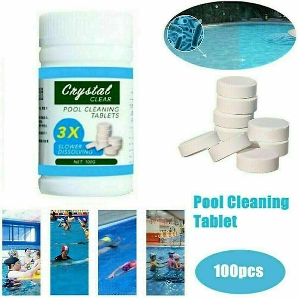 100g tabletter Poolrengöringstablet Flytande klorbadkar kemikaliedispenser Only Dispenser (5inch)