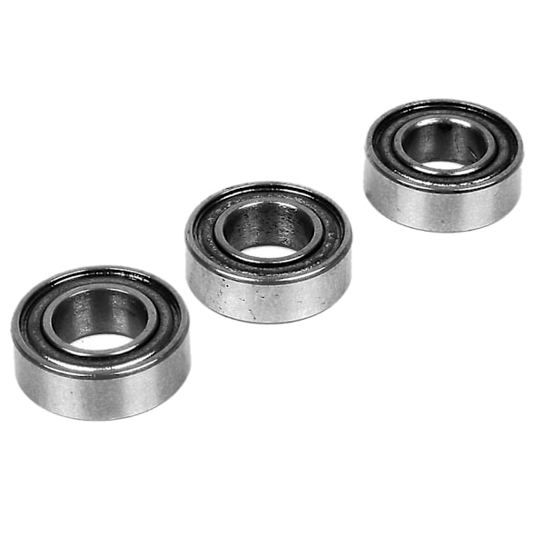 10st miniatyrgummitätat metallskärmat metriskt radiellt kullager, Mr126 Zz 6 X 12 X 4 mm silver none