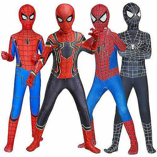 Spiderman kostym för barn Black spiderman 7-8 Years