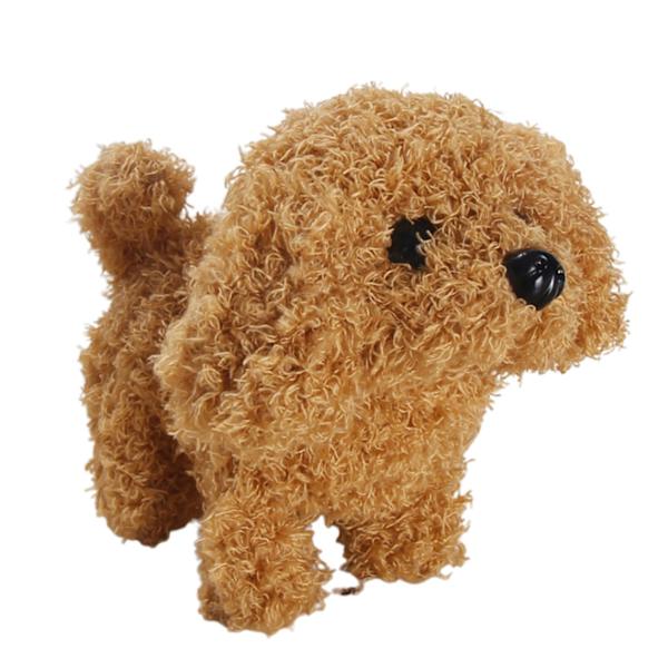 Realistisk elektrisk leksak Husdjurssimulering Hund plyschleksak Rörande Gå Djurrobot Med Ljud Teddy