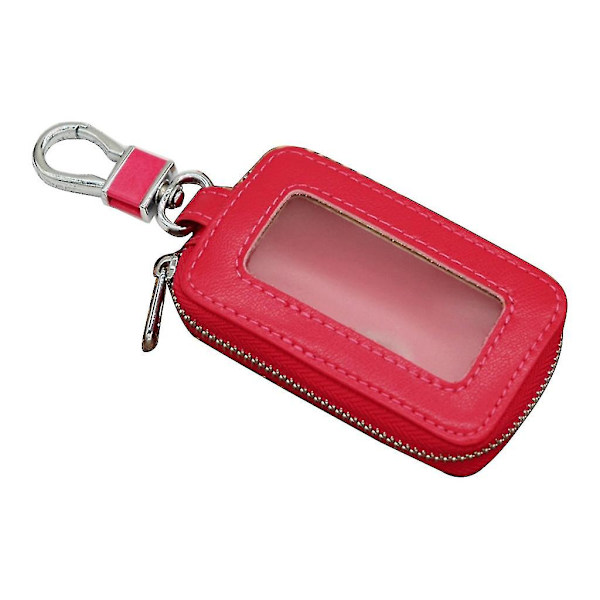 Läderbil För Nyckel För Case Nycklar Full För Skydd Cover För Skalväska Unvier Rose red