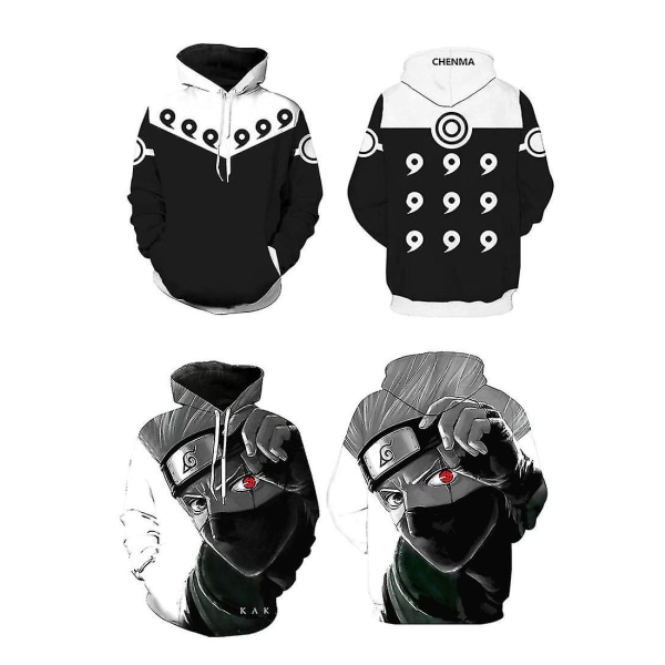 Huvtröja för män och kvinnor Naruto Pullover Jacka Animation Sweater WY01-11343 S