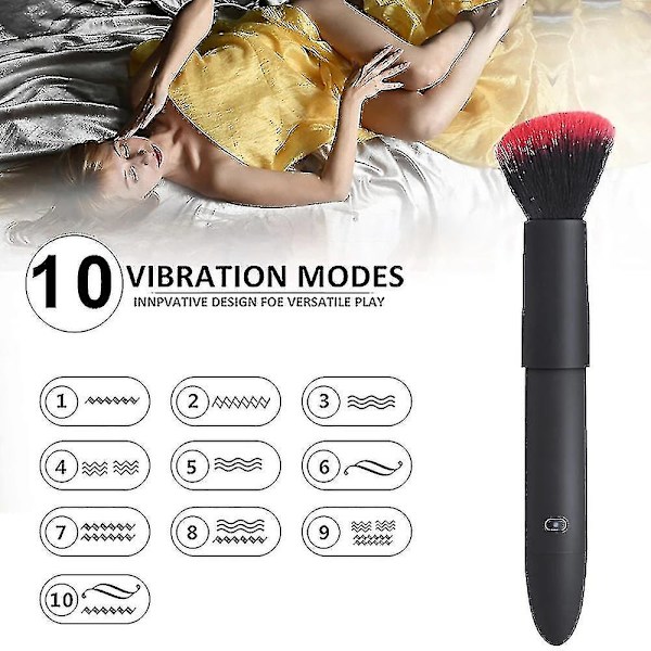 Trådlös Kraftfull Kroppsmassager Sminkborste Stil 10 Starka Vibrationshastigheter Ansiktsakupunktmassager Sminkvibrator För null none