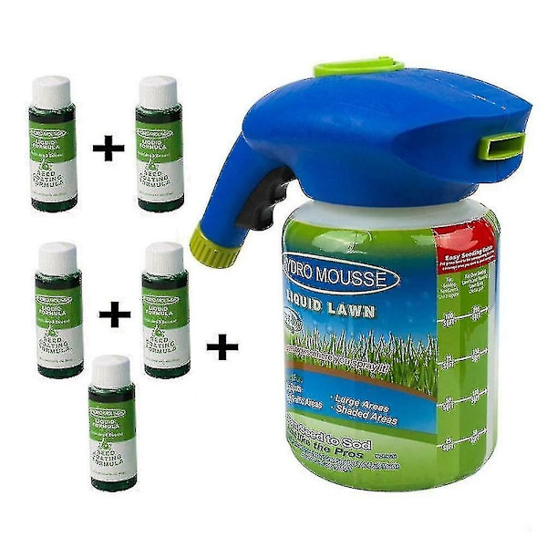 Grässpruta Seed Flytande Hydro Seed System Mousse Hushållsgräsvård 1 Bottle 5 Liquid