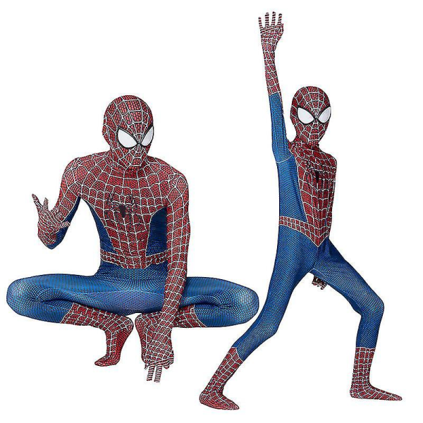Spiderman Remitoni Cosplay Kostym Superhjälte Barn Vuxen Zentai Bodysuit 180 Adults (170-180cm)