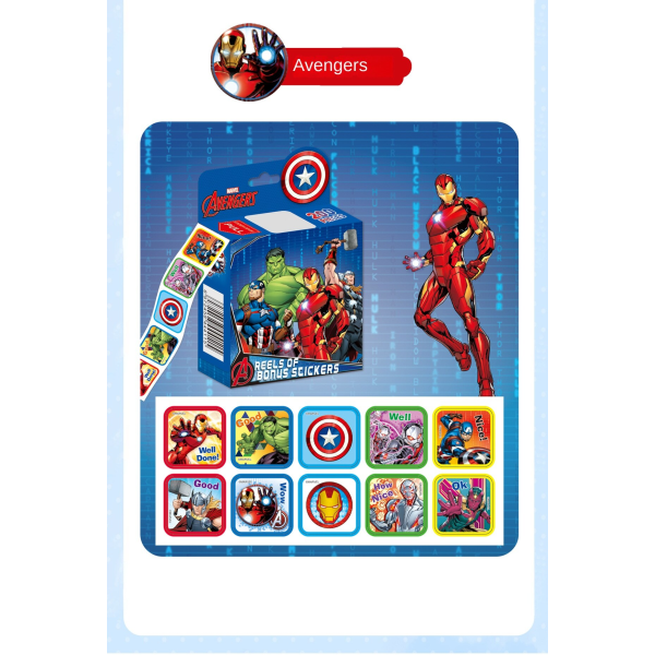 Tecknad klistermärken Avengers Alliance (200 klistermärken)