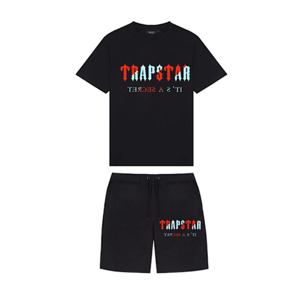 Mäns mode T-shirt lös mångsidig sport set 3 M