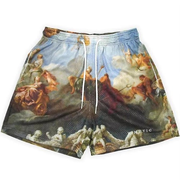 Nya Summe Basic Shorts för män Högkvalitativ modetrend Casual Shorts Basketträning Snabbtorkande Mesh Shorts för män som andas 22 XL