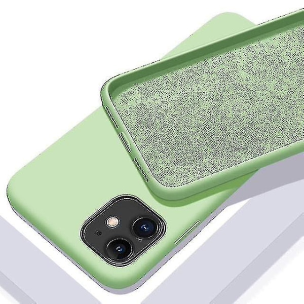Lyxigt silikonmjukt, stötsäkert phone case för Iphone 12 Mini (grön) null none