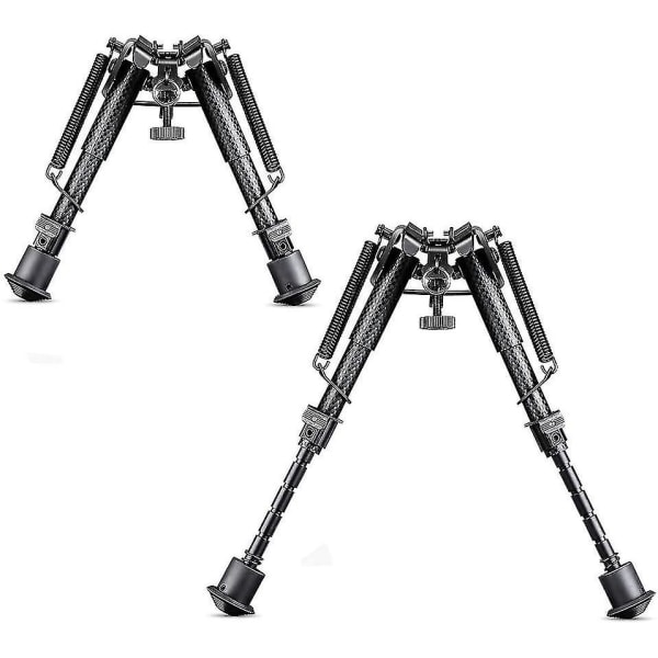 6-9 tums kolfiber taktisk bipod, fjäderrecoil bipod med remfäste och 20 mm Picatinny Weaver-skena null none