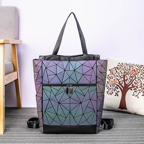 Ryggsäck för kvinnor 2021 Geometrisk | Lyxiga ryggsäckar för kvinnor 2021 - 2023 Ny design hög Triangle
