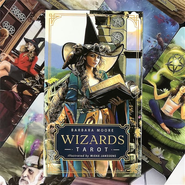 2020 High Quality New Wizards Tarot Card Deck Based Deck Engelsk version Spela spel Toy Divination Fortune Game44st Ts80 null none