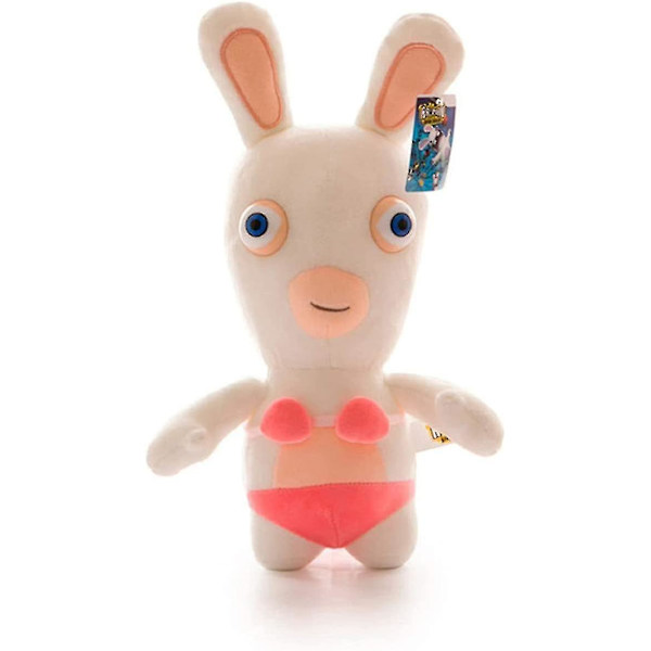 Hot Toys Rayman Raving Rabbids Rabbit Plysch - Animated Animal Rabbit Barnleksak Plyschdocka - Girl Present, 22 Cm null none