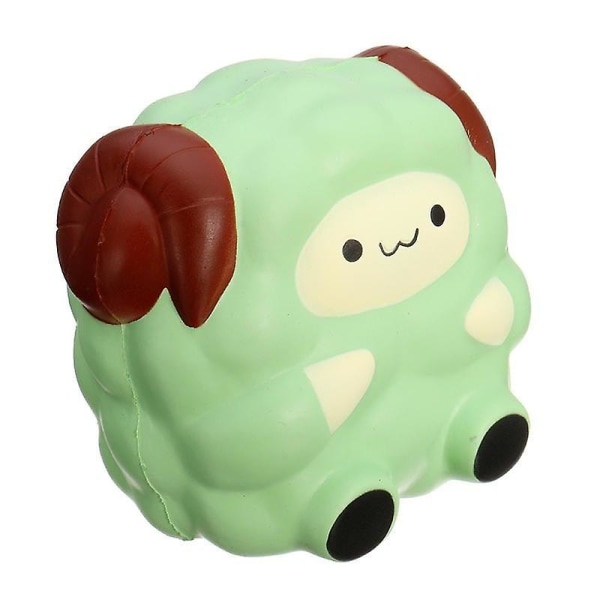 Squishy Jumbo Får Lamm 12 cm Söt Mjuk Slow Rising Collection Presentdekorleksak Green