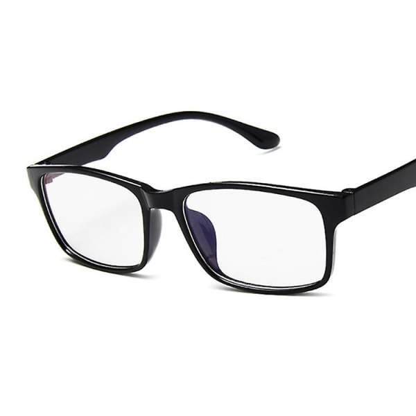Klassiska manliga fyrkantiga glasögon Bågar Märke Designer Mode Män Dam Dekoration Optiska glasögon Klara glasögon Leopard Trans
