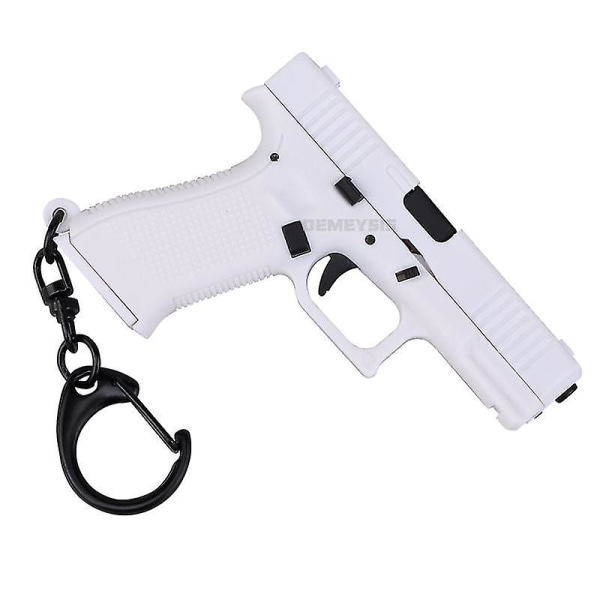 G45 Gun Nyckelring Lätt Tactical Gun Avtagbar nyckelring white