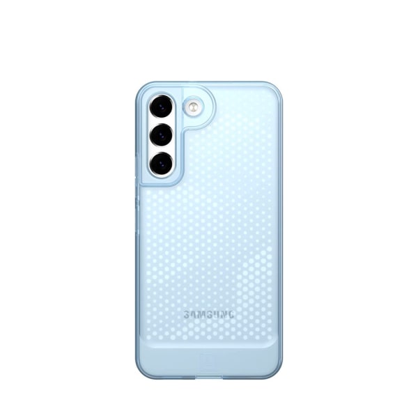[U] av UAG Designad för Samsung Galaxy S22 Ultra Case Clear Ice Lucent Slim Fit Lätt Snygg Transparent Slagtålig skyddande cerulean galaxys22[6.1-inch]
