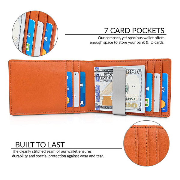 Ultratunn plånbok för män med plånbok, kreditkortshållare för män, korthållare och väska style1