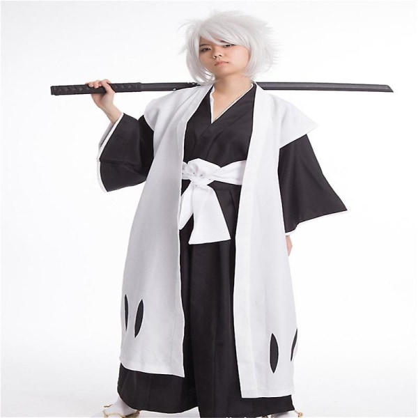 Anime Bleach Toshiro Hitsugaya Toushirou Aizen Sousuke Kyoraku Shunsui Cosplay Costume Death Divisi 10th Captain Die Pa Kimono D_ia S Only costume