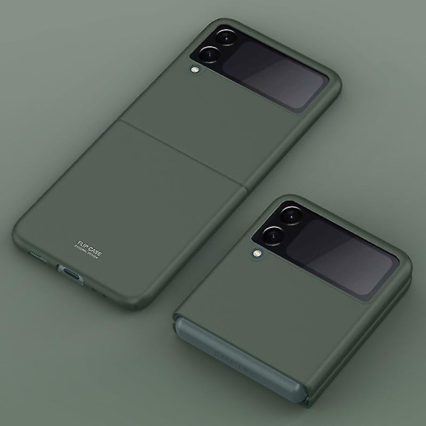 Phone case För Phone case För Samsung Galaxy Z Flip 3 5g Pc Phone case/flerfärgat Matt Phone case Dark Green none