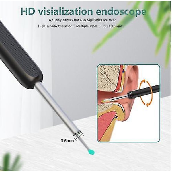 Wi-fi synlig vaxelimineringssked, USB 1080p Hd Load Otoscope null none