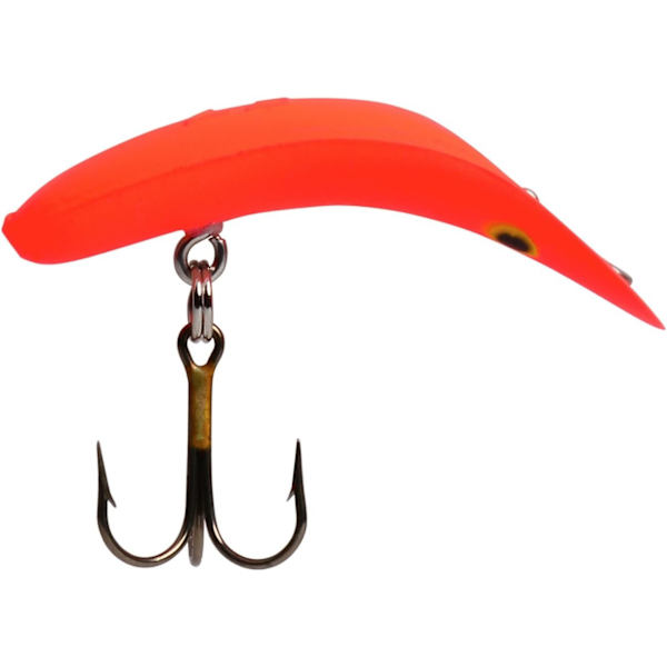 Yakima Bait Flatfish F-5 High Action Plug Fluorescerande röd