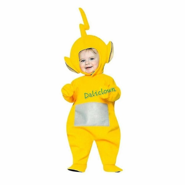 Teletubbies kostym för barn Barn Rolig Dipsy Po Laa Tinky Winky Onesie Julfödelsedagsfest Halloween kostym Po Teletubbies Kids 110cm*Teletubbies