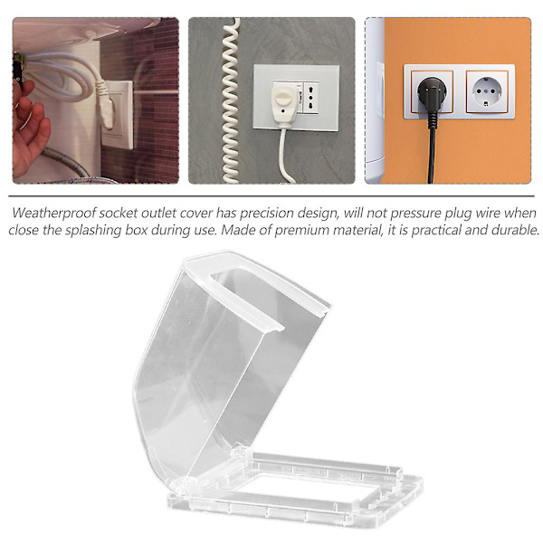 Uttag för eluttag för utomhusbruk Plugg cover Utomhuskontakt Cover Plast Outlet Cover Box