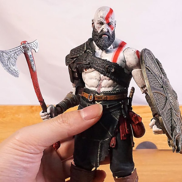 Neca God Of War Classic Game Ps4 Kratos Action Figur Pvc Samlarmodell Leksaker Docka Födelsedagspresent C 20CM BOX