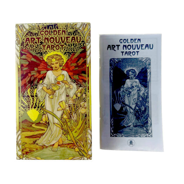 12*7 gyllene Art Nouveau Oracle Tarot Card Spådomskort