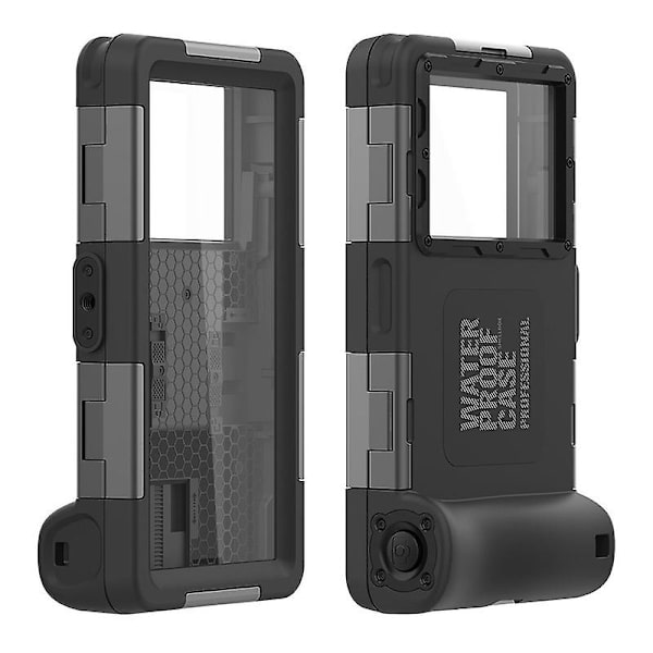 8 alternativ Dykning Phone case 15m Undervattensvattentätt cover för simning Snorkling black second generation