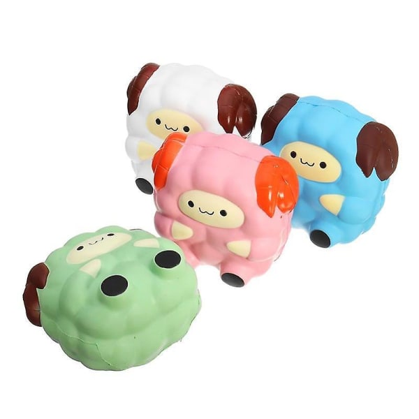 Squishy Jumbo Får Lamm 12 cm Söt Mjuk Slow Rising Collection Presentdekorleksak Green