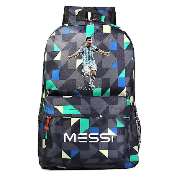 Messi Skolryggsäck Reseryggsäck Tonåring Flicka Pojkar Laptop Multifunktionsryggsäck Wateroof Mochila Mujer style 32 none