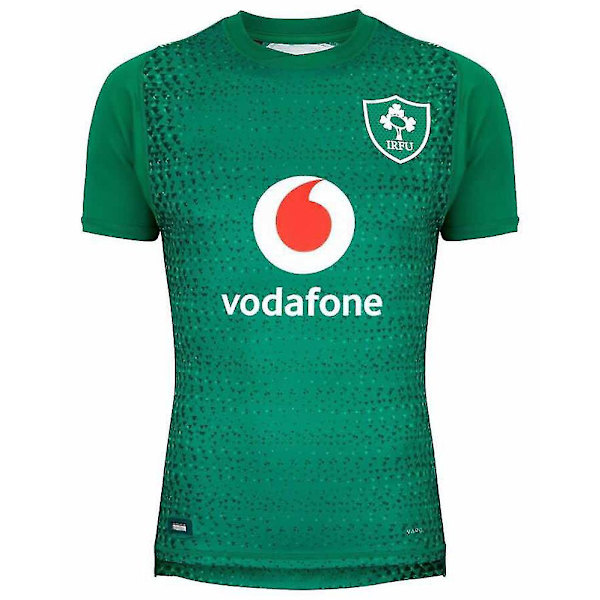 19 Irland Hemma och Borta Kortärmad T-shirt Rugby Shirta L