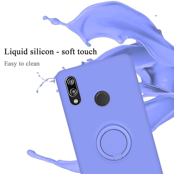 Huawei P20 LITE 2018 / NOVA 3E Hülle Handy Cover TPU- case - flytande design med ring LIQUID HELL LILA P20 LITE 2018 / NOVA 3E